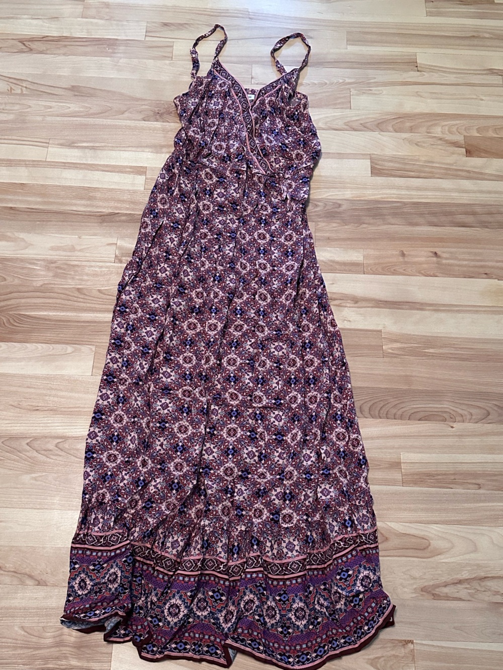 Maurices Boho Medallion Strappy Maxi Dress